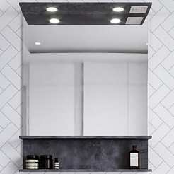 Бриклаер Мебель для ванной Чили 70 цемент – фотография-10